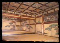 First room of the Ohiroma Matsukujyakuzu (pine and peacock illustration)
