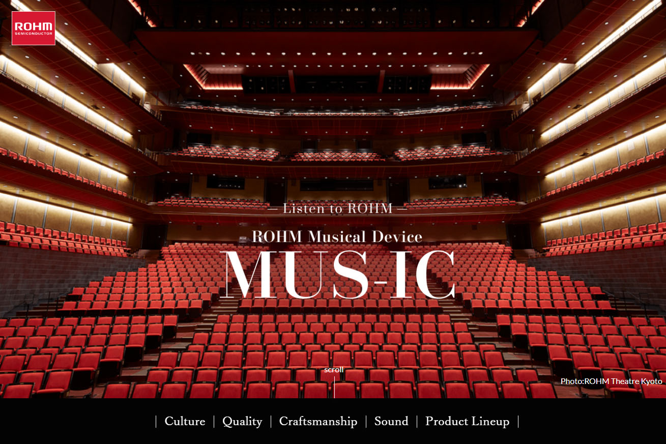 ROHM官网MUS-IC页面上的“ROHM京都剧院”