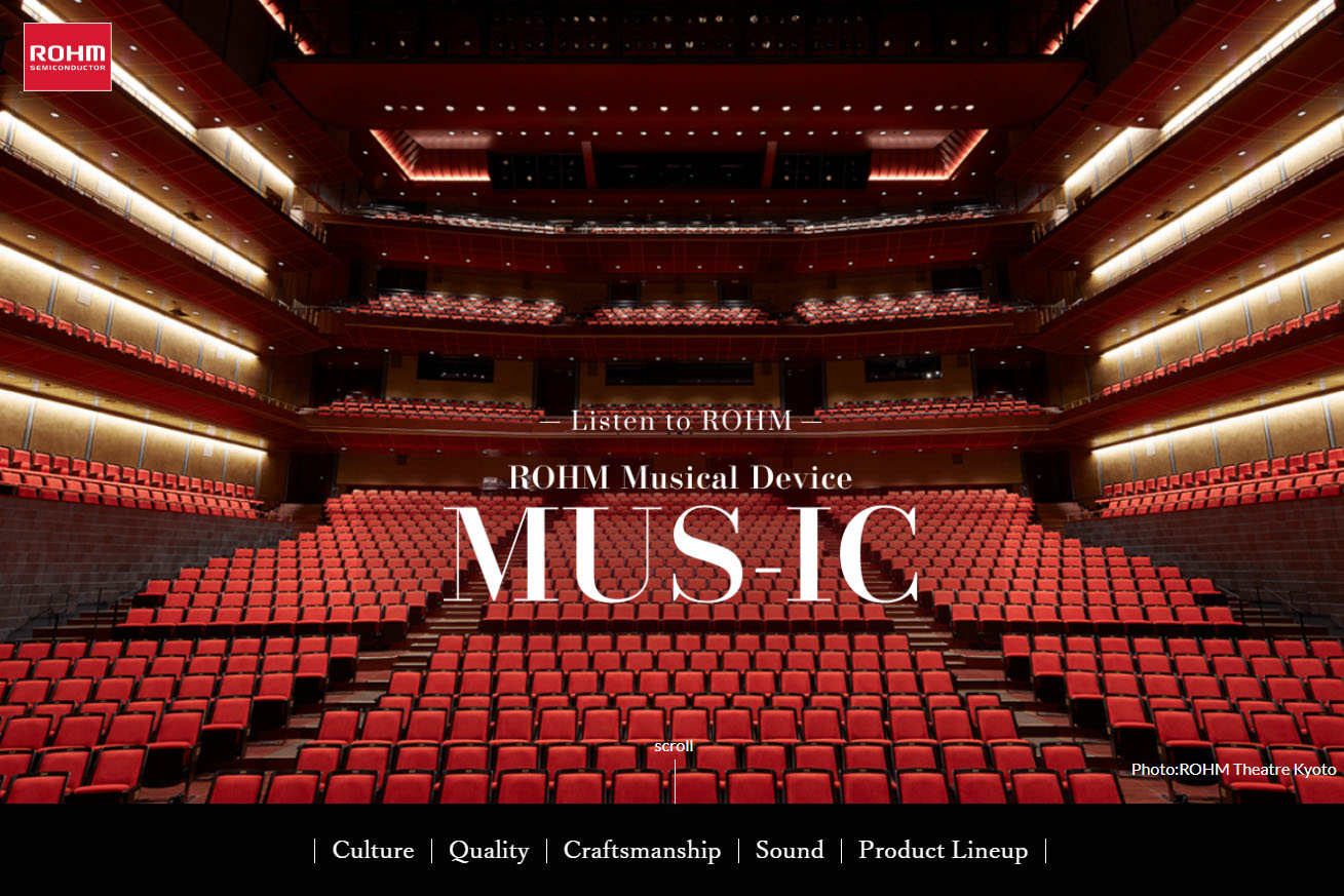 ROHM Theatre Kyoto on the MUS-IC Web Page