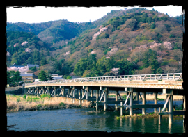 the Togetsu Bridge