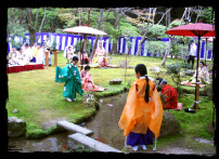Kamokyokusui-no-en ceremony