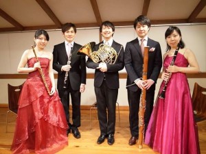 3月の日本への一時帰国の際の木管五重奏の演奏会の際の1枚