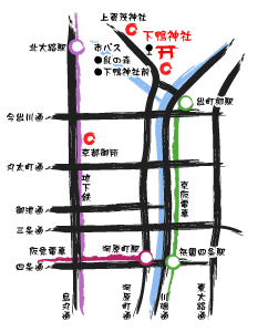 下鴨神社-周辺マップ-