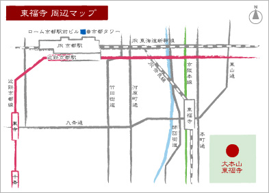 東福寺 周辺マップ