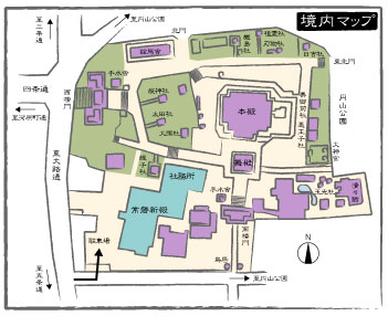 八坂神社-境内マップ-